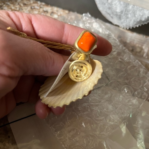 NWT Free People Semi-Precious Ring Set/Duo Gold Tone - Picture 10 of 14